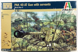 Pak 40 AT Gun with servants  (italeri)
