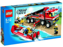 Camión de Bomberos con Lancha (Lego city)