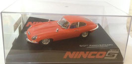 Jaguar E Type Coupé Car Red (50 Aniversario)