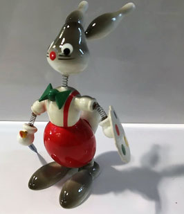 Figura de muelles ( conejo pintor )